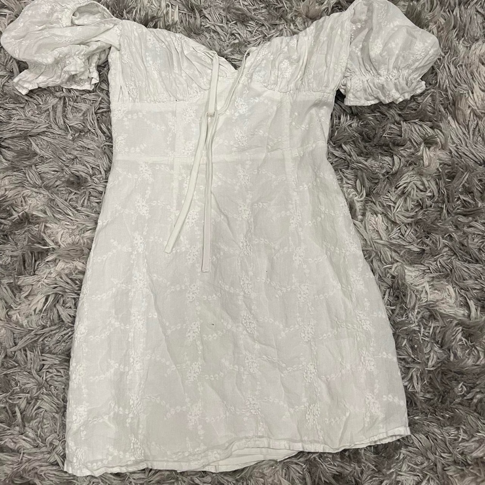 Princess Polly White Floral Mini Dress